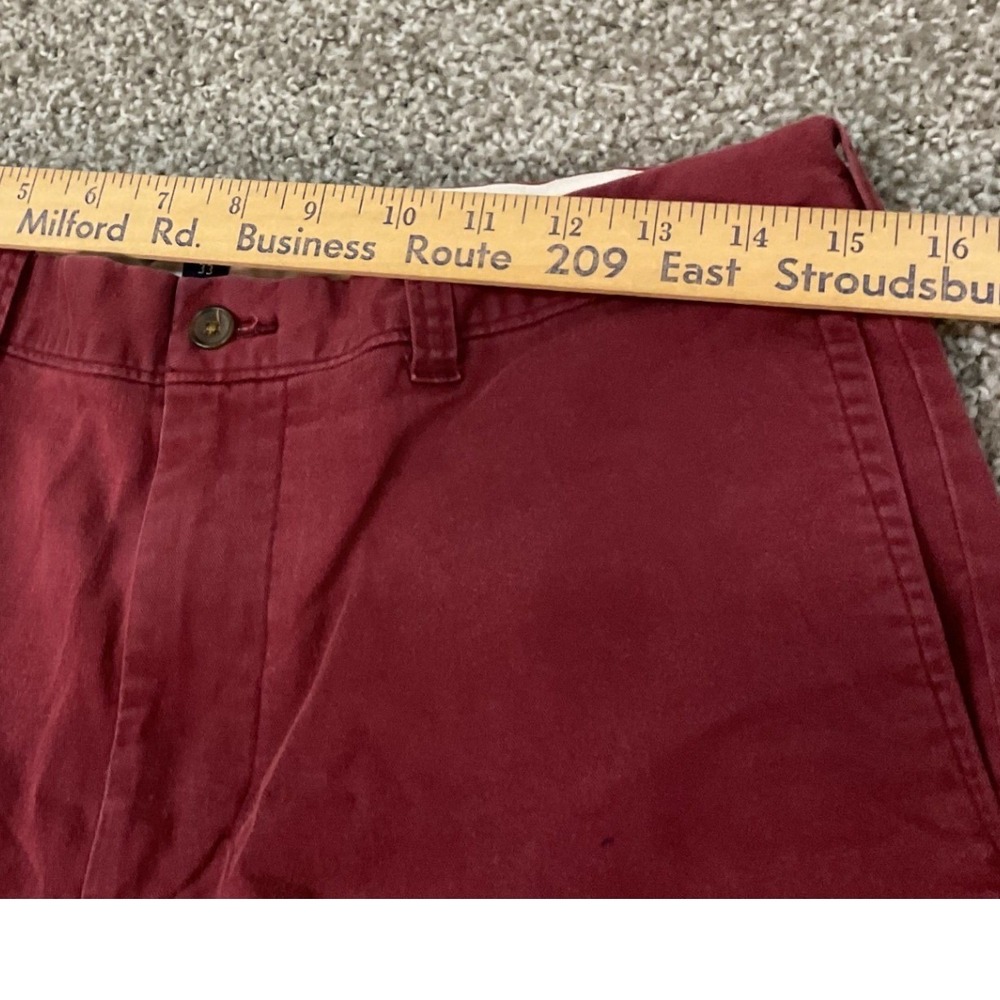 J.Crew Mercantile Flex Chino Shorts Mens 33 Burgundy Good Stretch Cotton - Picture 4 of 7